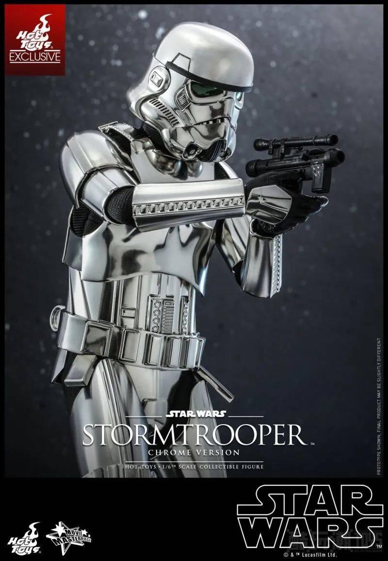 Hot Toys《星际大战》帝国风暴兵银色电镀版 1/6 比例收藏级人偶 -1