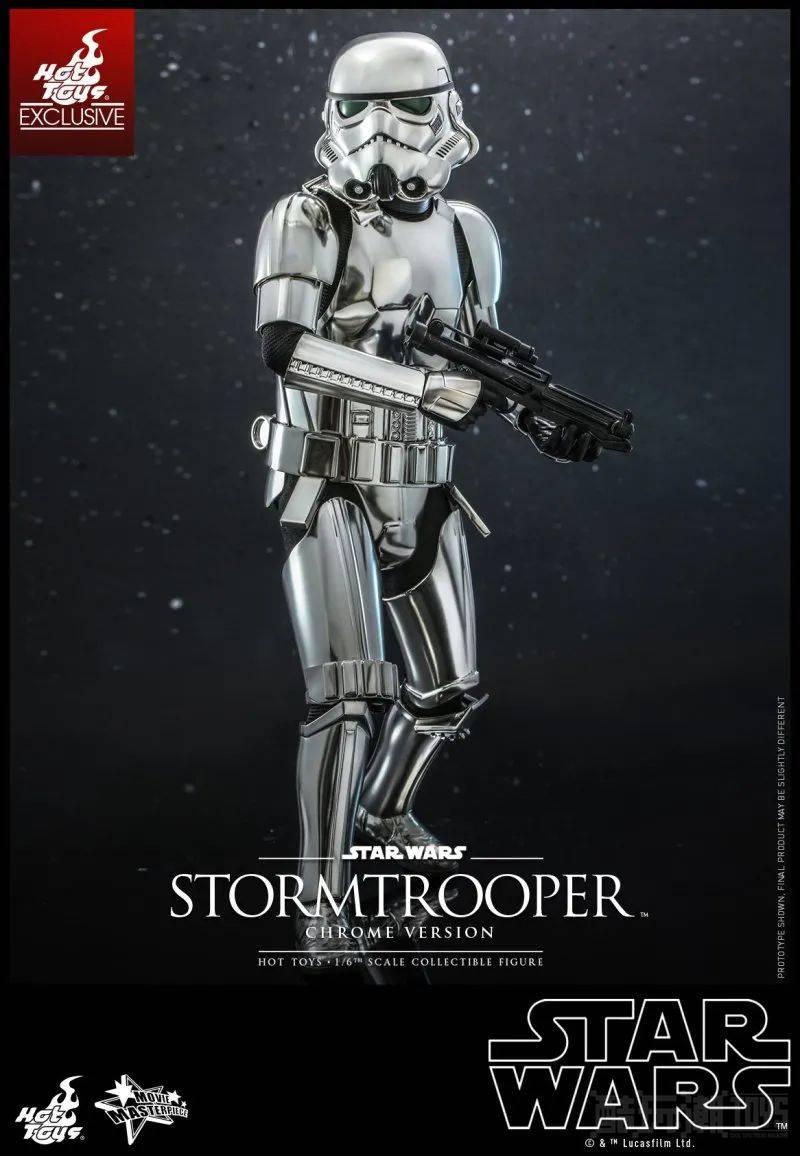 Hot Toys《星际大战》帝国风暴兵银色电镀版 1/6 比例收藏级人偶 -1