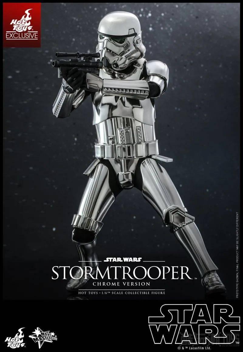 Hot Toys《星际大战》帝国风暴兵银色电镀版 1/6 比例收藏级人偶 -1