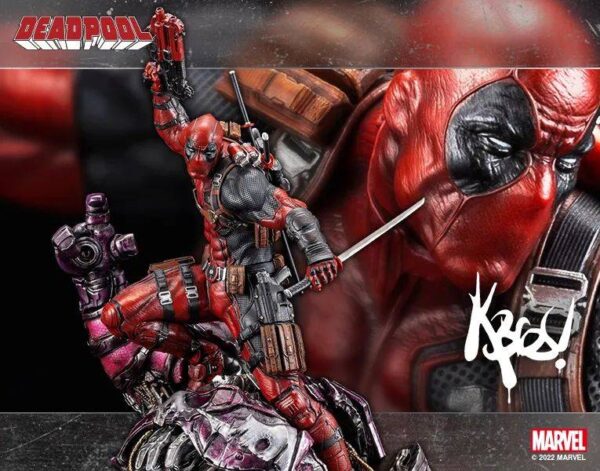 寿屋「死侍 FINE ART STATUE SIGNATURE SERIES」 1/6 比例涂装完成品