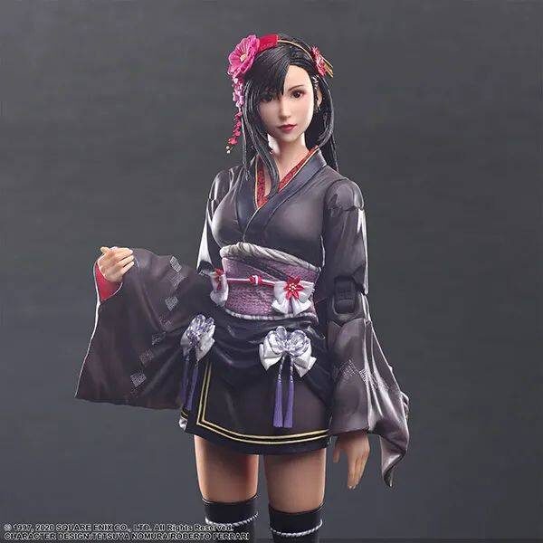 迷你裙和服造型以可动规格再现 PLAY ARTS改‘FF7重制版 蒂法 异国风礼服 Ver.’预计2023年5月发售！