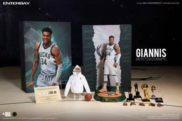 希腊怪物！ENTERBAY NBA系列RM字母哥“Giannis Antetokounmpo”1/6比例可动人偶