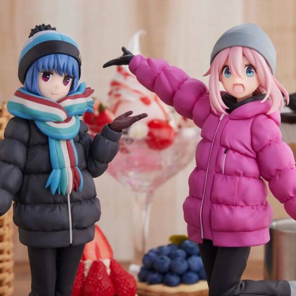 两人一组的可爱姿势！SEGA 景品‘摇曳露营 PREMIUM FIGURE 各务原抚子 / 志摩凛’于今日发售！