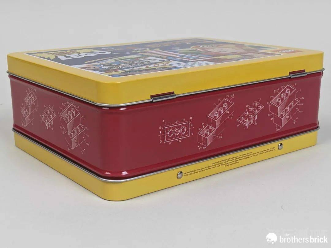 没错这就是一个饼干盒子—乐高VIP 5007331复古零件收纳盒开箱 -1
