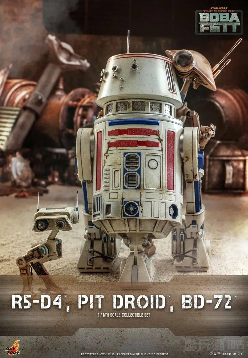 Hot Toys《波巴·费特之书》“R5-D4＆Pit Droid＆BD-72”1/6 比例收藏套组 机器人好帮手驾到！ -1