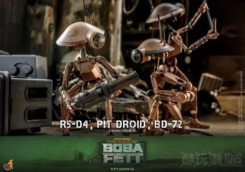 Hot Toys《波巴·费特之书》“R5-D4＆Pit Droid＆BD-72”1/6 比例收藏套组 机器人好帮手驾到！ -1