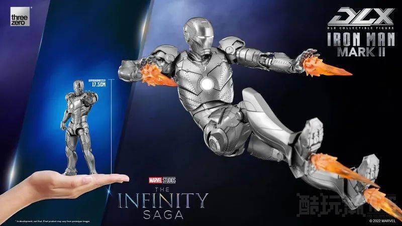 threezero DLX 系列《无限传说》钢铁侠马克2 可动人偶 经典银白、铆钉战甲！ -1