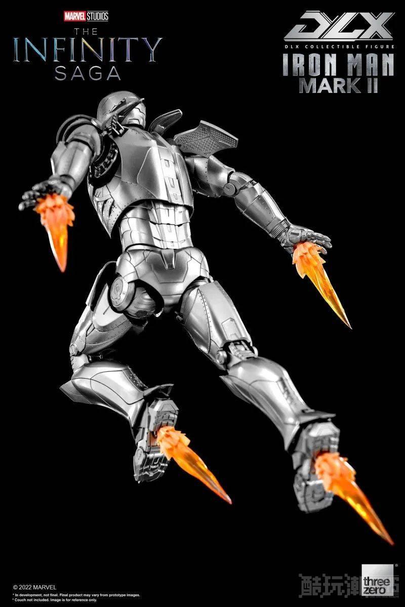 threezero DLX 系列《无限传说》钢铁侠马克2 可动人偶 经典银白、铆钉战甲！ -1
