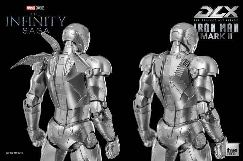 threezero DLX 系列《无限传说》钢铁侠马克2 可动人偶 经典银白、铆钉战甲！ -1