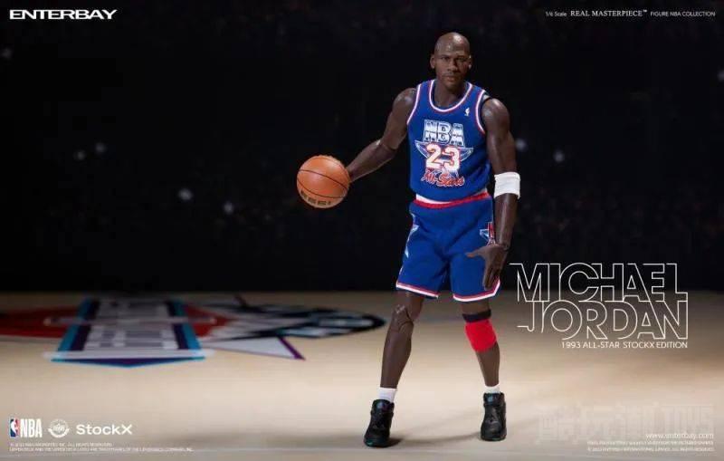 ENTERBAY × DropX“NBA系列RM 迈克尔·乔丹 1993年 All Star 全明星赛”1/6 比例可动人偶 -1