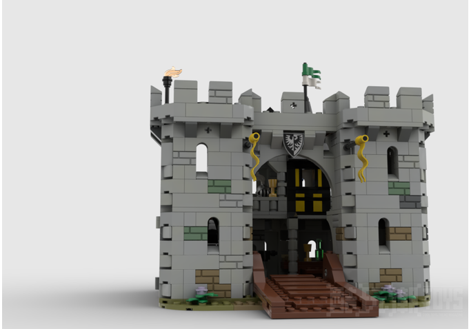 五款城堡建筑系列（一）MOC图纸【周享Vol.41】 -1