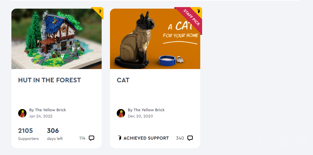 乐高IDEAS作品《猫》获得万票支持，成为2022年第三轮审查的第24件作品【已完成】 -1
