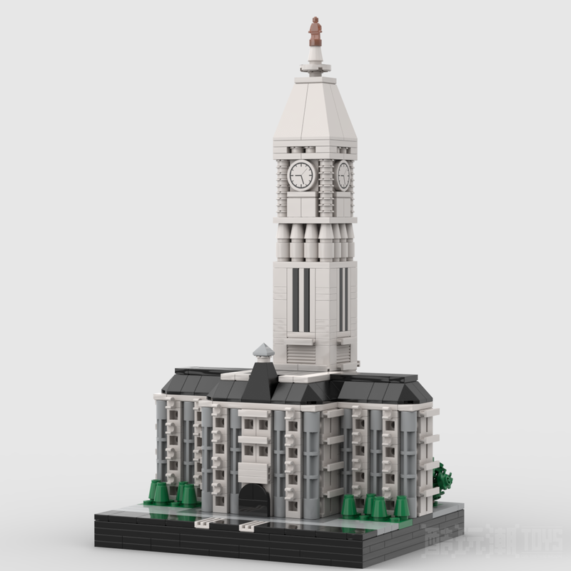 1：650比例的费城市政厅Philadelphia City Hall at 1650th Scale -1