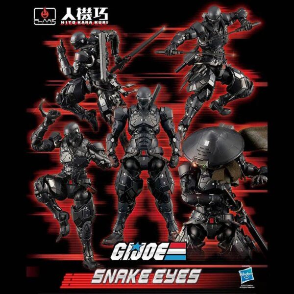 Flame Toys《G.I. JOE 特种部队》人机巧 蛇眼 可动人偶 60处可动、丰富武器的豪华规格！