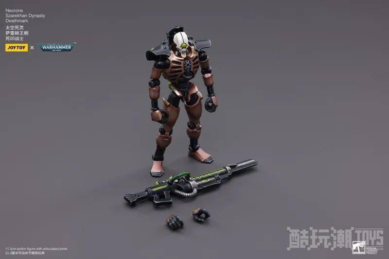 血肉之驱被转换为生体金属的不死战士！JOYTOY 1/18 《战锤40000》太空死灵 萨雷赫王朝 -1