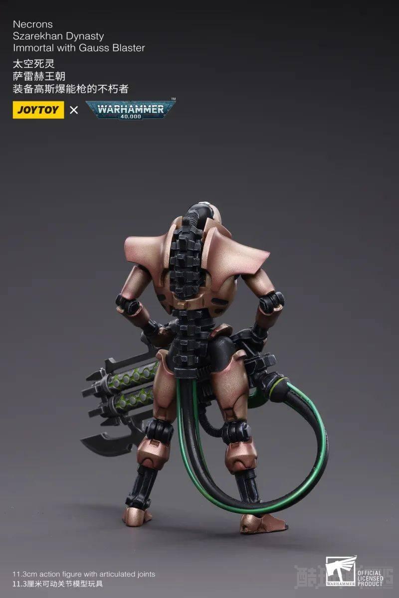 血肉之驱被转换为生体金属的不死战士！JOYTOY 1/18 《战锤40000》太空死灵 萨雷赫王朝 -1