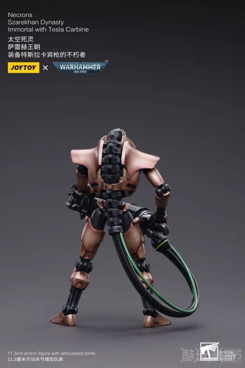 血肉之驱被转换为生体金属的不死战士！JOYTOY 1/18 《战锤40000》太空死灵 萨雷赫王朝 -1