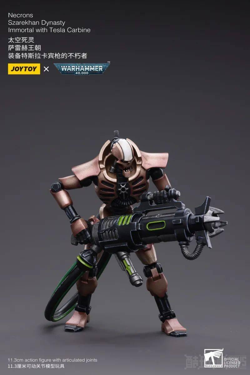 血肉之驱被转换为生体金属的不死战士！JOYTOY 1/18 《战锤40000》太空死灵 萨雷赫王朝 -1