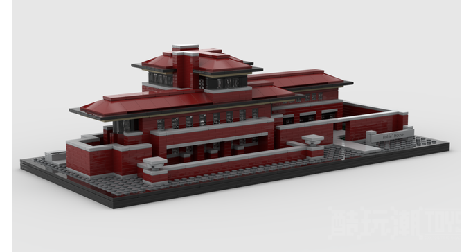 罗比住宅的颜色变化Robie House Color Variation -1