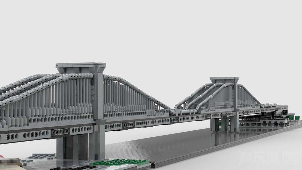 1：650比例的布鲁克林大桥Brooklyn Bridge at 1650th Scale -1