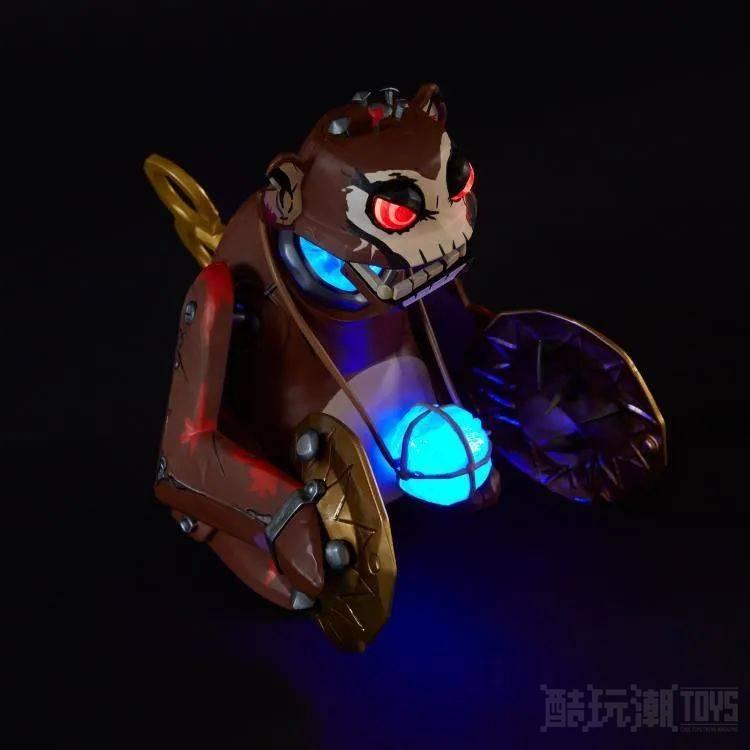 太虐啦！Idea Planet《英雄联盟：双城之战》爆爆的发条铜钹猴子 1/1比例道具复制品 混乱爆炸登场～ -1
