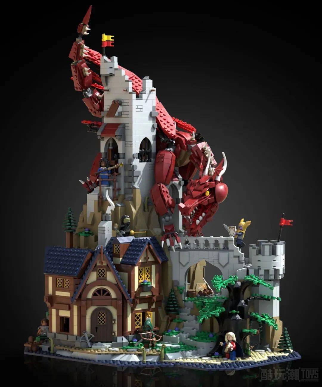 巨龙要塞!细看这件乐高龙与地下城比赛获胜的作品 -1 巨龙要塞!细看这件乐高龙与地下城比赛获胜的作品 -1
