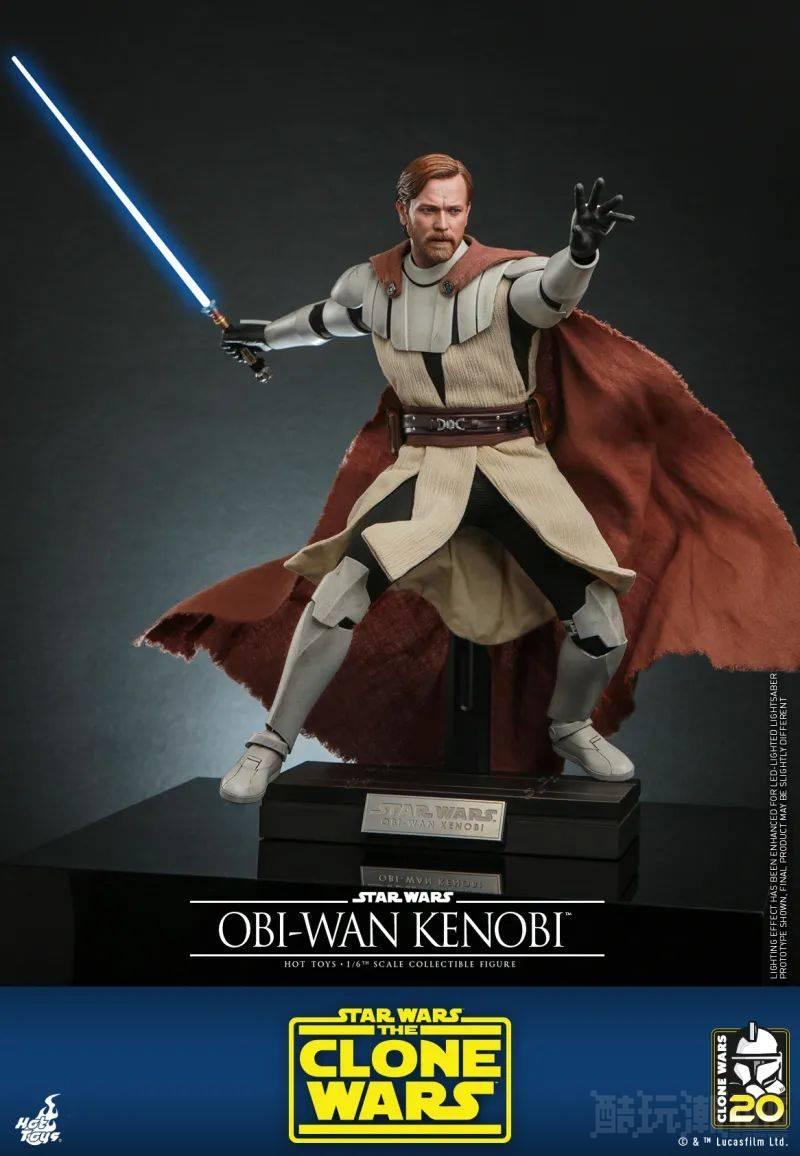 Hot Toys -《星际大战：克隆人战争》欧比旺・科诺比1/6 比例收藏级人偶 战争时期的将军风采再现！ -1