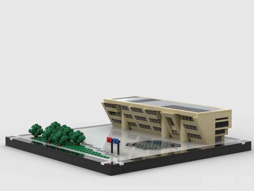 1：650比例的达拉斯市政厅Dallas City Hall at 1650th Scale -1