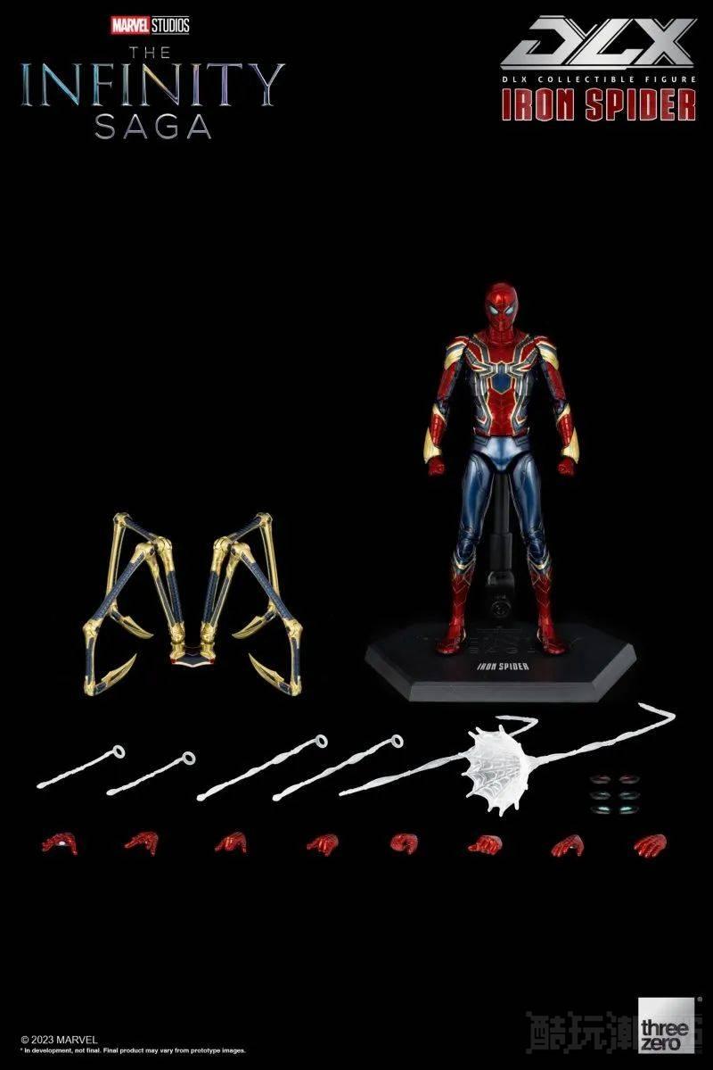 threezero DLX 系列《MARVEL无限传说》钢铁蜘蛛 可动人偶 附属蜘蛛钢爪与四种替换眼睛！ -1