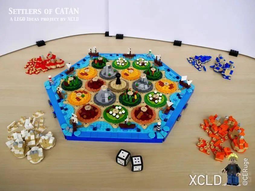 还原经典桌游!乐高IDEAS作品《卡坦岛游戏》获得万票支持 -1 还原经典桌游!乐高IDEAS作品《卡坦岛游戏》获得万票支持 -1