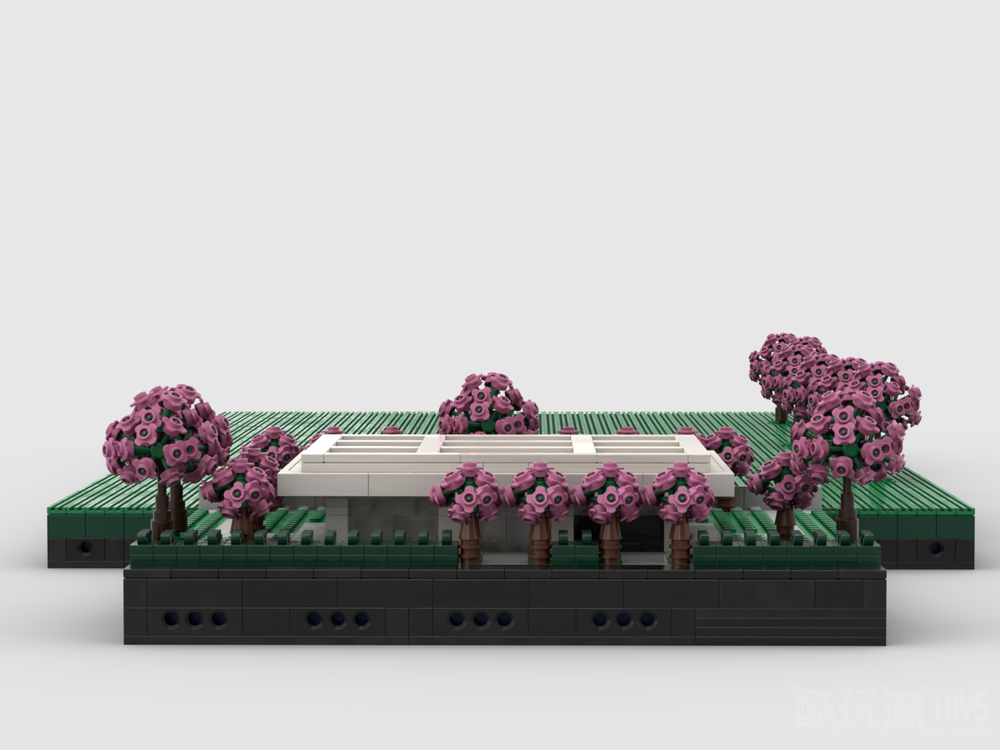 1：200比例的米勒别墅和花园Miller House and Gardens at 1200th Scale -1