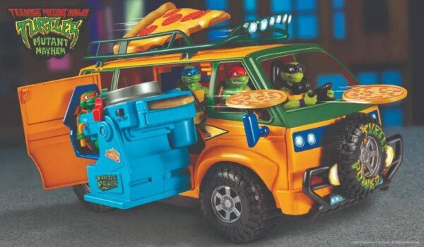 Playmates Toys《忍者神龟：变种大乱斗》神龟四兄弟5寸可动人偶、新载具披萨射击货车发布！