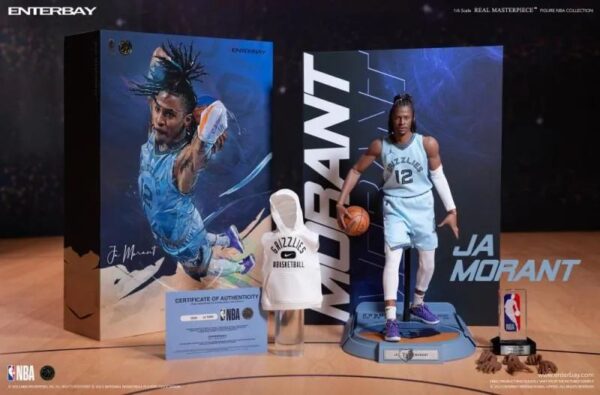 ENTERBAY – NBA Real Masterpiece 灰熊队“贾·莫兰特 Ja Morant”1/6比例可动人偶