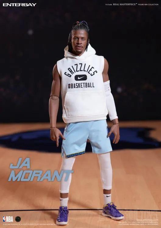 ENTERBAY - NBA Real Masterpiece 灰熊队“贾·莫兰特 Ja Morant”1/6比例可动人偶 -9