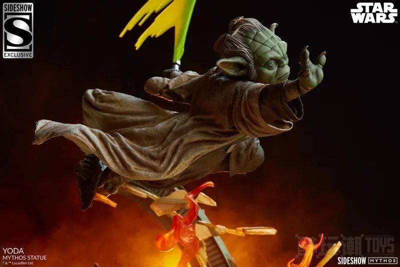 Sideshow Collectibles《星际大战》尤达（Yoda）- Mythos 全身雕像 敏捷作战姿态跃动再现！ -1