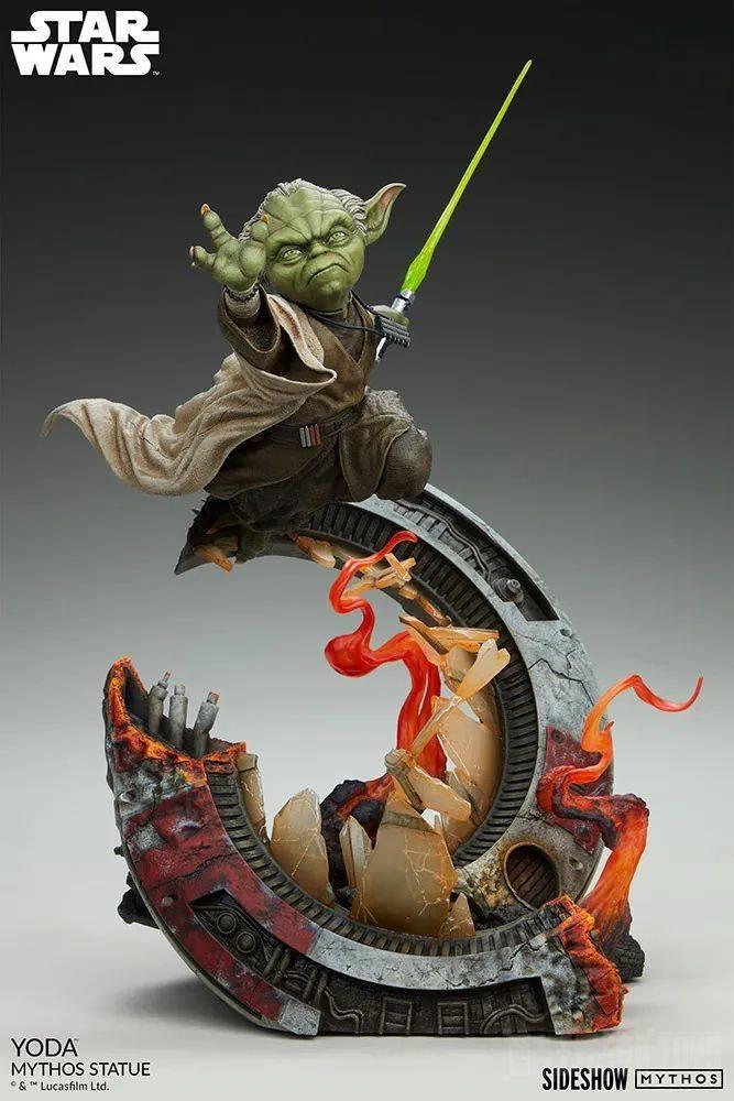 Sideshow Collectibles《星际大战》尤达（Yoda）- Mythos 全身雕像 敏捷作战姿态跃动再现！ -1