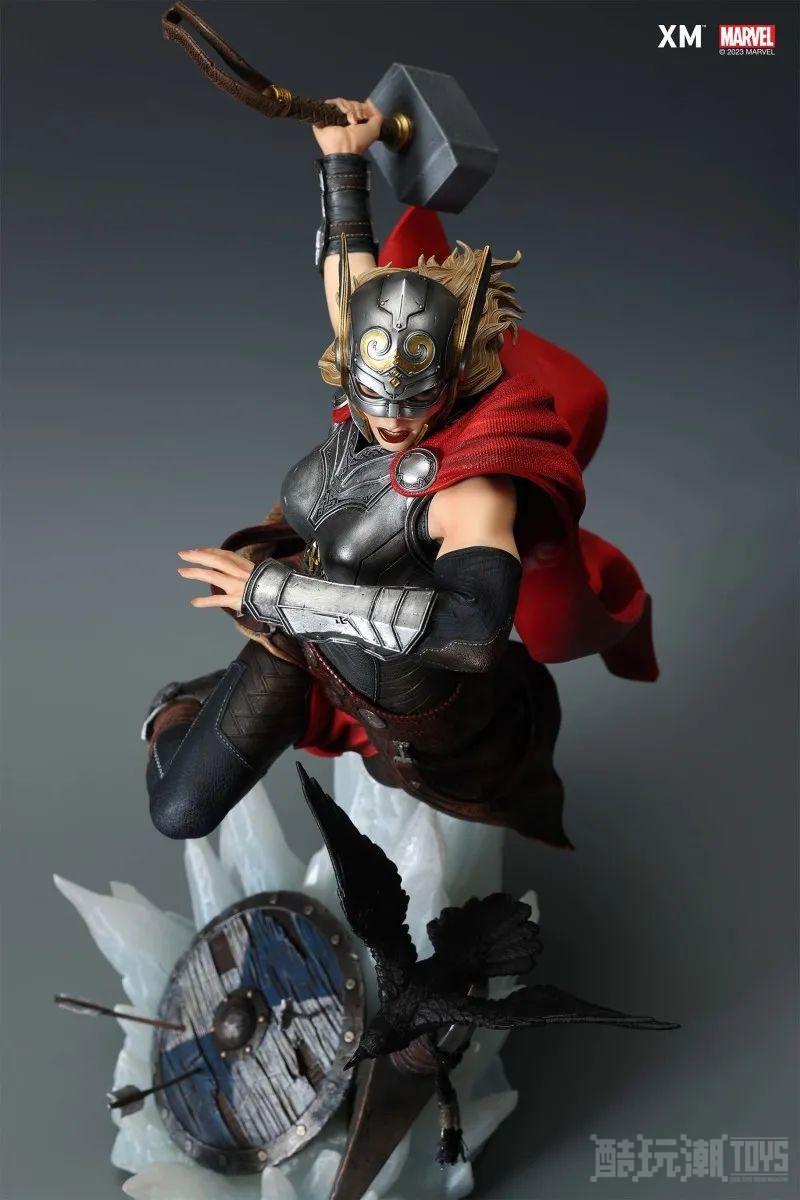 XM Studios MARVEL“雷神索尔”（Mighty Thor）1/4 比例全身雕像 手持雷神之鎚战场突入！ -2