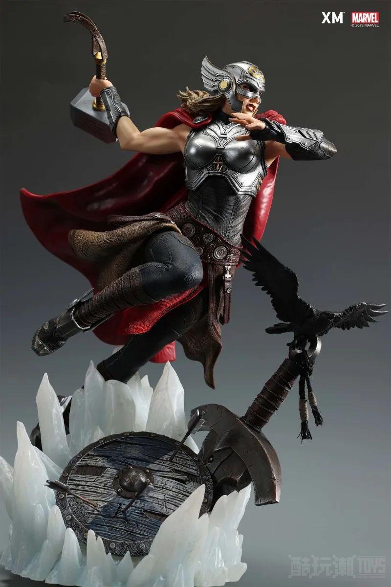 XM Studios MARVEL“雷神索尔”（Mighty Thor）1/4 比例全身雕像 手持雷神之鎚战场突入！ -11
