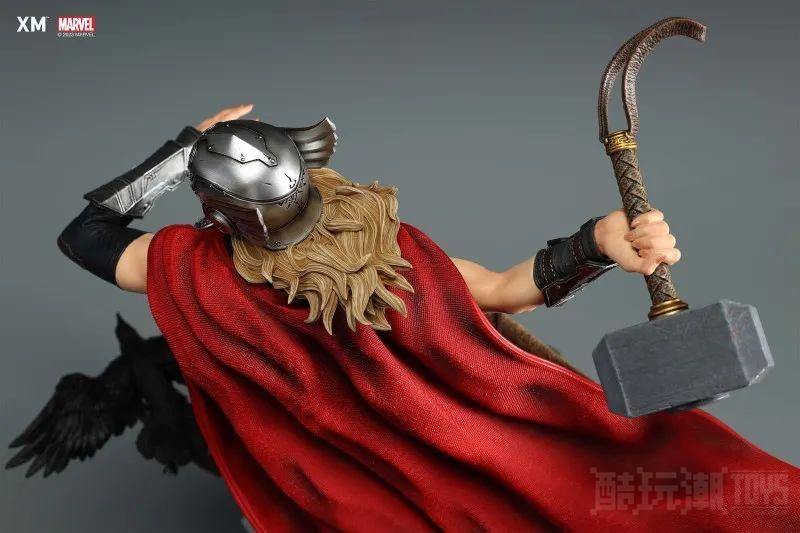 XM Studios MARVEL“雷神索尔”（Mighty Thor）1/4 比例全身雕像 手持雷神之鎚战场突入！ -14