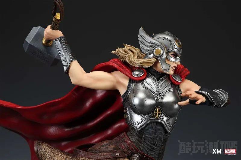 XM Studios MARVEL“雷神索尔”（Mighty Thor）1/4 比例全身雕像 手持雷神之鎚战场突入！ -21