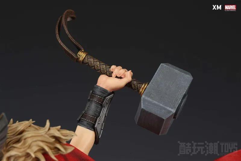 XM Studios MARVEL“雷神索尔”（Mighty Thor）1/4 比例全身雕像 手持雷神之鎚战场突入！ -20