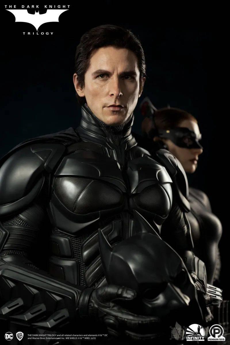 贝尔迷尖叫！INFINITY STUDIO《黑暗骑士》蝙蝠侠 1/1 比例半身胸像 蝙蝠战衣、头雕超逼真还原！ -1