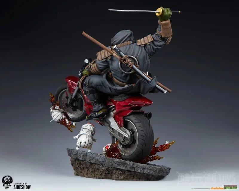 PCS《忍者神龟》摩托车上的最后浪人（The Last Ronin on Bike）1/4 比例雕像 飞速奔驰的突进造型！ -1