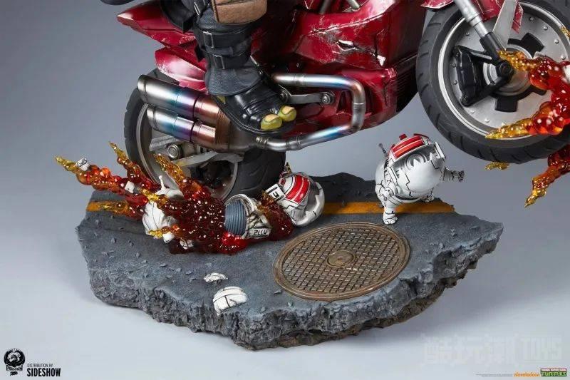 PCS《忍者神龟》摩托车上的最后浪人（The Last Ronin on Bike）1/4 比例雕像 飞速奔驰的突进造型！ -1