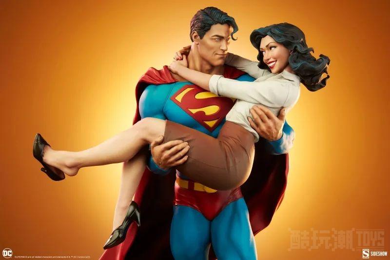 SIDESHOW DC 漫画“超人＆路易斯·莱恩”全身雕像（SUPERMAN AND LOIS LANE） -1