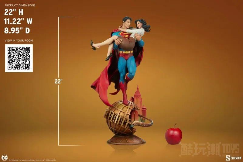 SIDESHOW DC 漫画“超人＆路易斯·莱恩”全身雕像（SUPERMAN AND LOIS LANE） -8