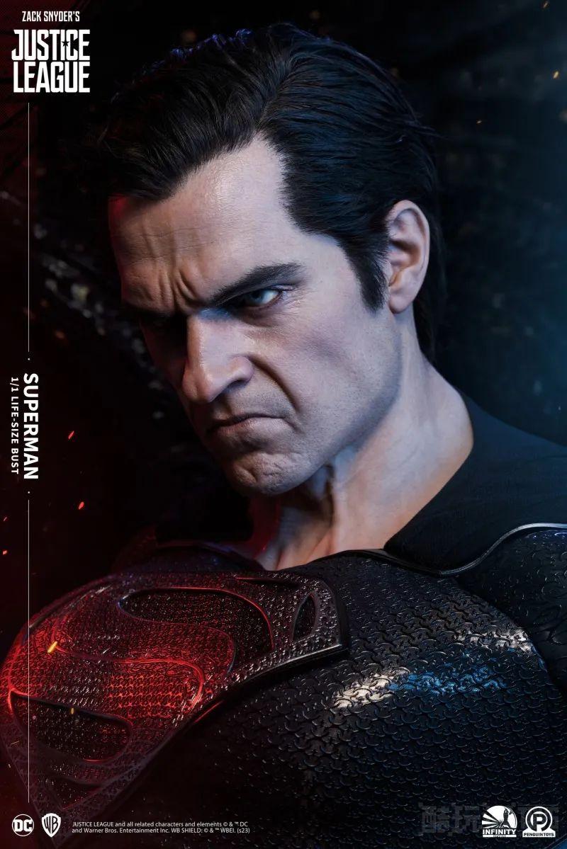 Infinity Studio《查克史奈德之正义联盟》超人（Superman）1:1 比例胸像 威压感十足的愤怒姿态！ -4