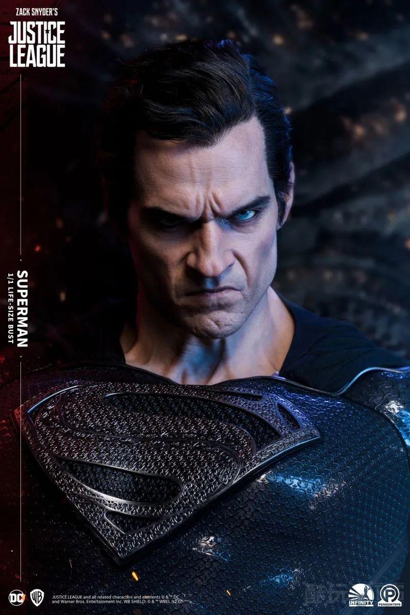 Infinity Studio《查克史奈德之正义联盟》超人（Superman）1:1 比例胸像 威压感十足的愤怒姿态！ -6