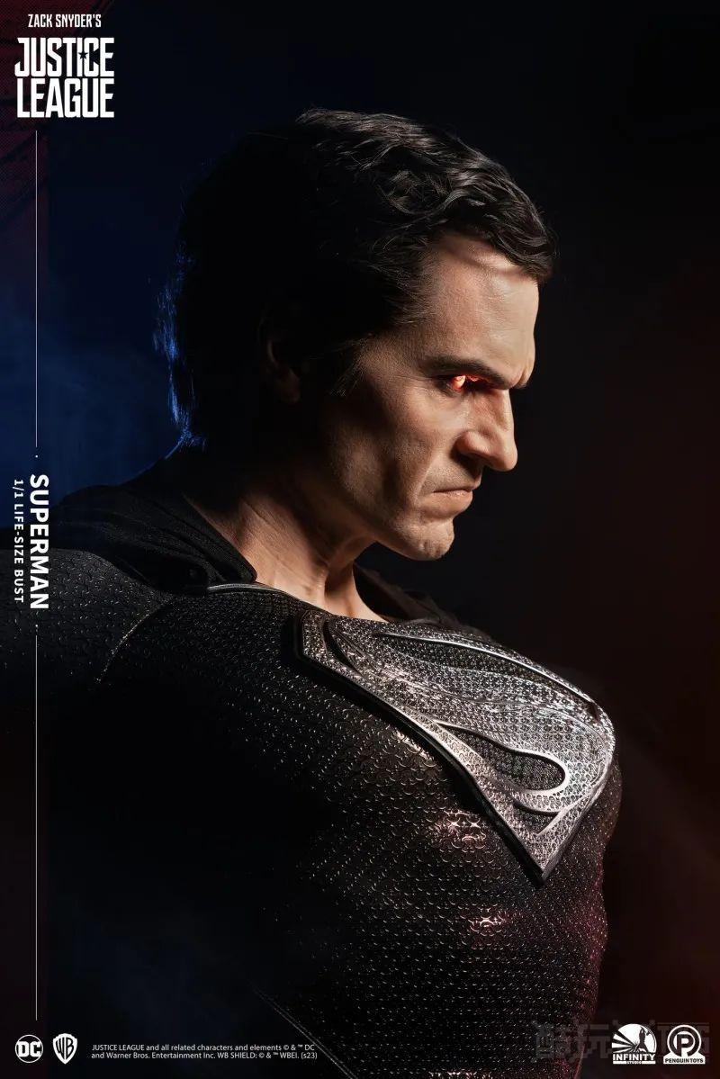 Infinity Studio《查克史奈德之正义联盟》超人（Superman）1:1 比例胸像 威压感十足的愤怒姿态！ -8
