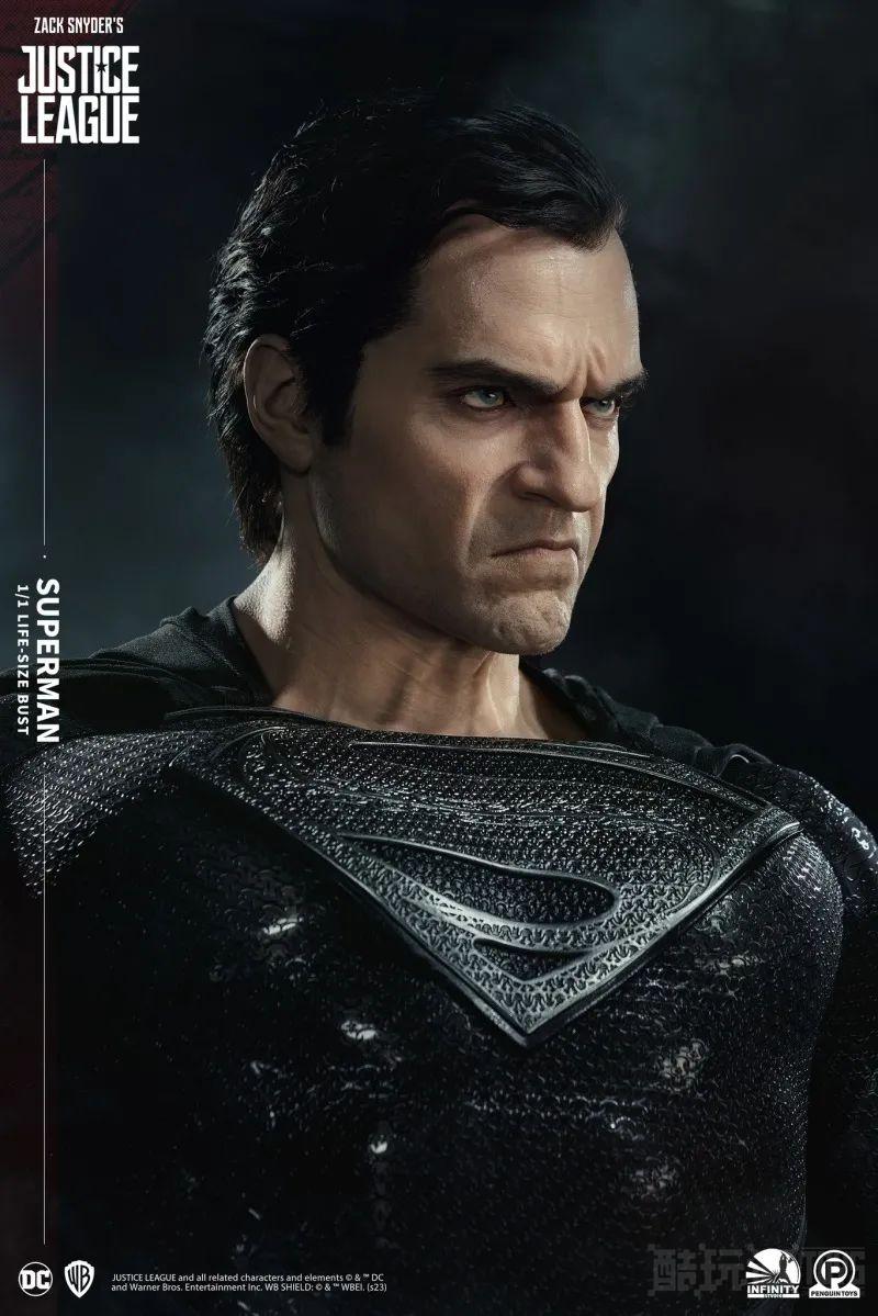 Infinity Studio《查克史奈德之正义联盟》超人（Superman）1:1 比例胸像 威压感十足的愤怒姿态！ -9